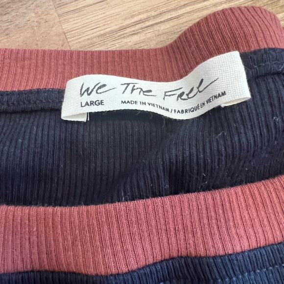 We the Free mixed material long sleeve tee - Picture 5 of 5